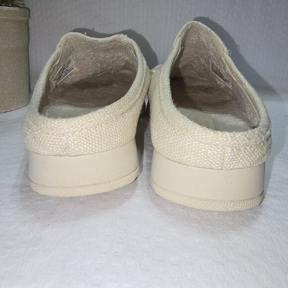 SPERRY SIZE 5.5 MOC-SIDER MULE CREAM HEMP CLOGS LOAFERS EUC - Picture 3 of 7